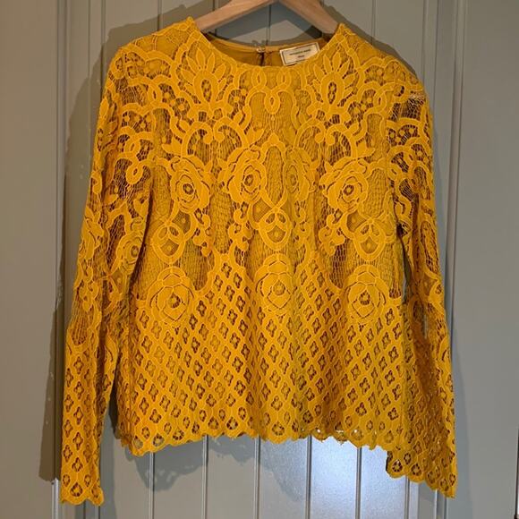 Moulinette Soeurs Mixed Lace Top - Picture 3 of 13